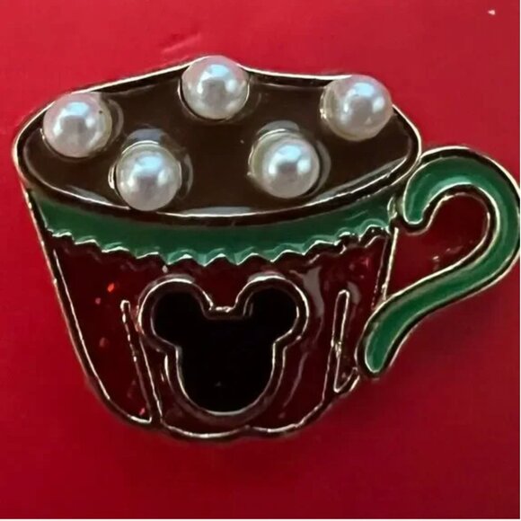 Disney BaubleBar Christmas Set of 3 Stud Earrings Mickey Holiday Drinks - Picture 3 of 5